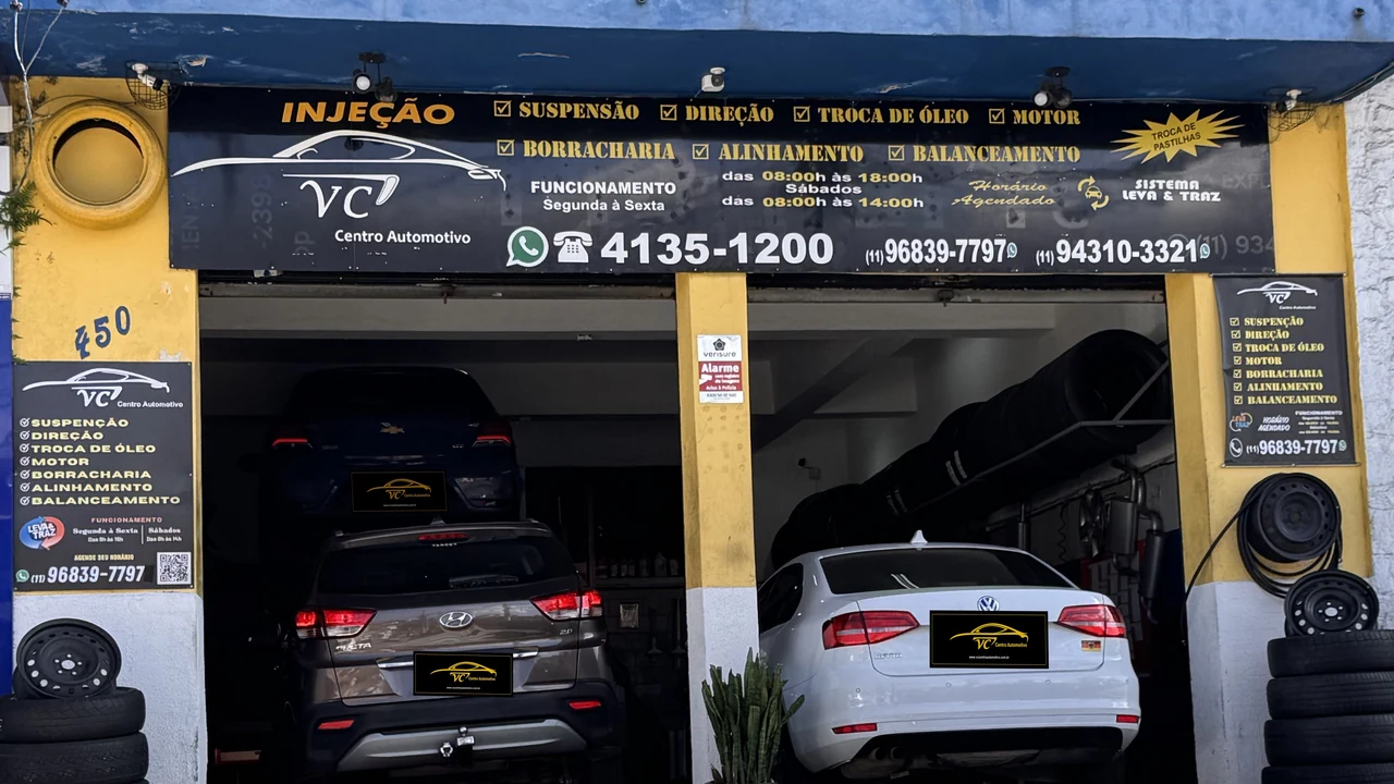 Fachada do Centro Automotivo VC